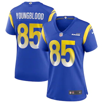 womens nike jack youngblood royal los angeles rams game ret